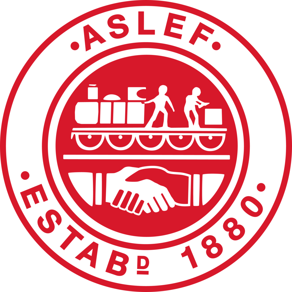 ASLEF logo.