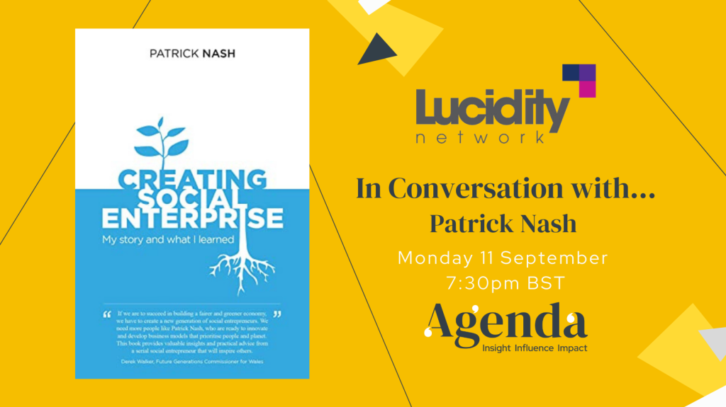 In Conversation with Patrick Nash - Monday 11 September, 7.30pm BST.